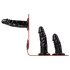 Easytoys - mutandina con triplo dildo indossabile - nero