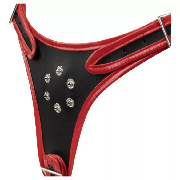 Easytoys - mutandina con triplo dildo indossabile - nero