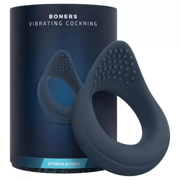 Boners - anello fallico vibrante - silicone blu