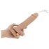 Real Fantasy Hunter - vibratore realistico eiaculante con telecomando (color carne)