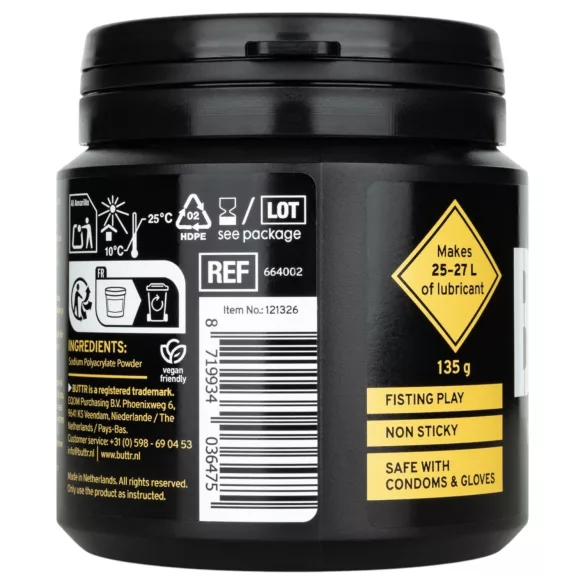 BUTTR - lubrificante istantaneo in polvere (135 g)