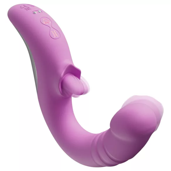 Good Vibes Only - vibratore a spinta per clitoride (rosa)