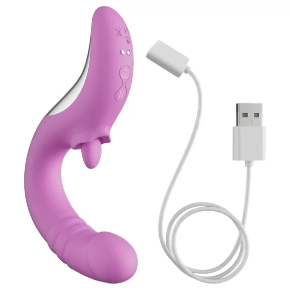Good Vibes Only - vibratore a spinta per clitoride (rosa)