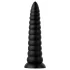 BUTTR Caterpiller - plug anale gigante (nero) - 29 cm