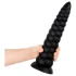 BUTTR Caterpiller - plug anale gigante (nero) - 29 cm