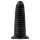 BUTTR Double Ribbed - grande plug anale a coste (nero) - 26 cm