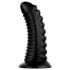 BUTTR Double Ribbed - grande plug anale a coste (nero) - 26 cm