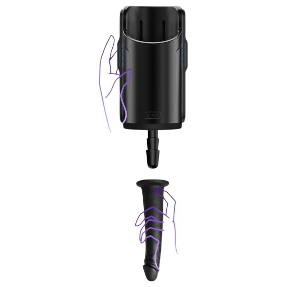 Kiiroo - dildo realistico con ventosa - 19cm - nero