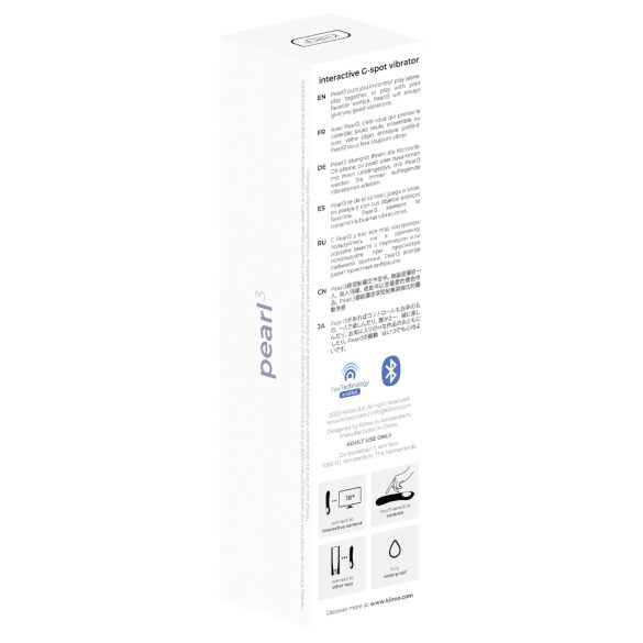 Kiiroo Pearl 3 - vibratore punto G interattivo - silicone viola