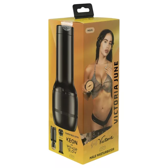Kiiroo Victoria June - bocca artificiale - compatibile con PowerBlow (color carne)