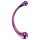 Dreamtoys - dildo massaggiatore in vetro (metallizzato)