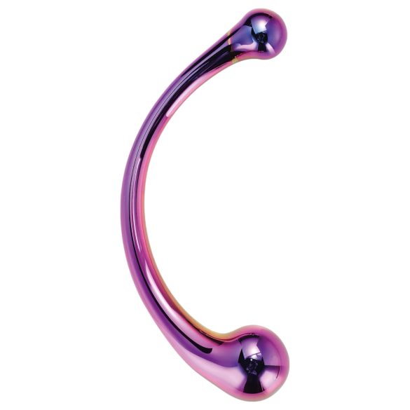 Dreamtoys - dildo massaggiatore in vetro (metallizzato)