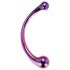 Dreamtoys - dildo massaggiatore in vetro (metallizzato)