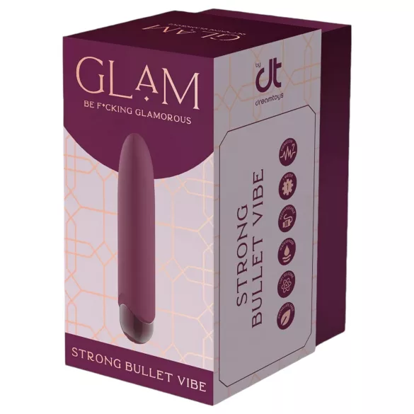 Glam - mini vibratore ricaricabile impermeabile - lilla