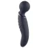 Glam - vibratore wand a doppia estremità (grigio scuro)