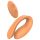 Glam - vibratore ricaricabile per coppie (arancione)