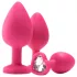 Kit di addestramento anale Flirts - set di plug anali (3 pezzi) - rosa