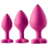 Kit di addestramento anale Flirts - set di plug anali (3 pezzi) - rosa