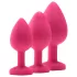 Kit di addestramento anale Flirts - set di plug anali (3 pezzi) - rosa
