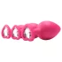 Kit di addestramento anale Flirts - set di plug anali (3 pezzi) - rosa