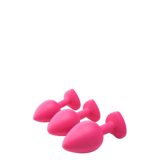 Kit per l'allenamento anale Flirts - Set di dildo anali (3 pezzi) - rosa