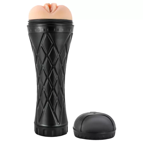 La ragazza della porta accanto Tori - vagina artificiale realistica in custodia (color carne-nero)