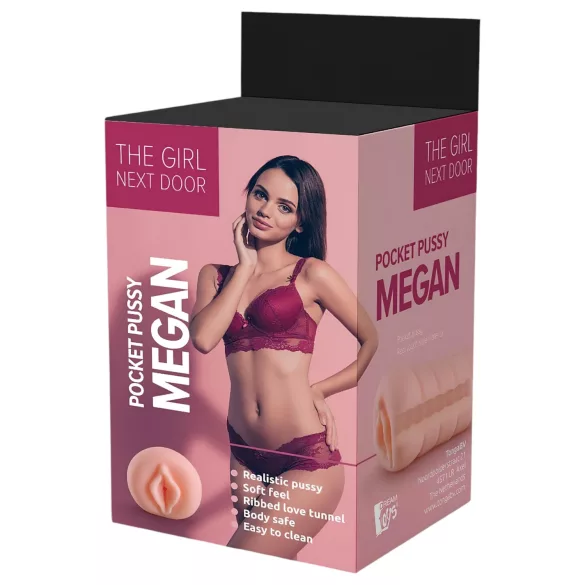 The Girl Next Door Megan - masturbatore realistico vagina - silicone naturale
