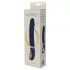 Goddess - vibratore riscaldante zigrinato (blu scuro)