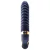 Goddess - vibratore riscaldante zigrinato (blu scuro)