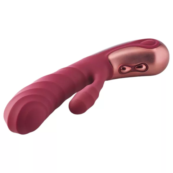 Dinky Jimmy K. Duo - vibratore con stimolatore clitorideo ricaricabile - rosso