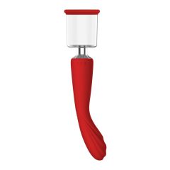   Rivoluzione Rossa Georgia - Vibratore ricaricabile per Punto-G e aspiratore vaginale (rosso)