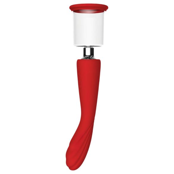 Red Revolution Georgia - Vibratore G-spot e pompa vaginale (rosso)