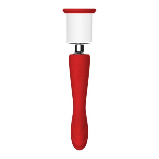 Rivoluzione Rossa Georgia - Vibratore ricaricabile per Punto-G e aspiratore vaginale (rosso)