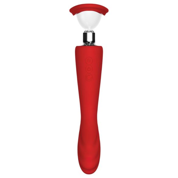 Red Revolution Georgia - Vibratore G-spot e pompa vaginale (rosso)