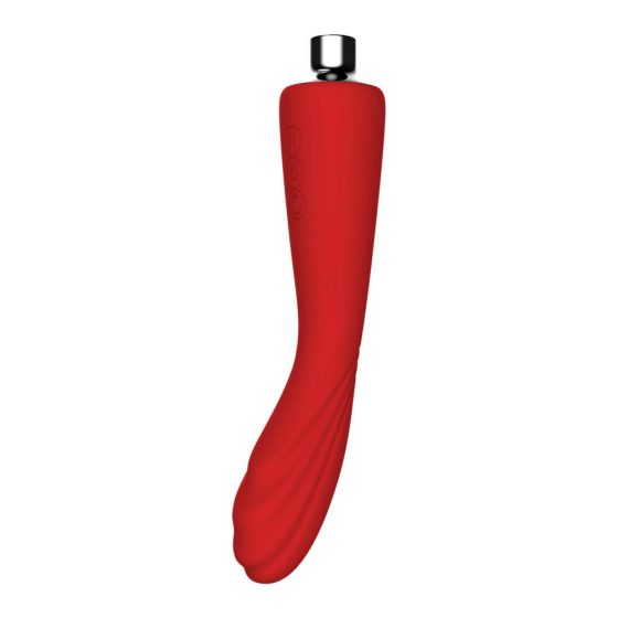 Rivoluzione Rossa Georgia - Vibratore ricaricabile per Punto-G e aspiratore vaginale (rosso)