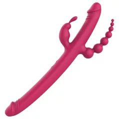   Dreamtoys - Vibratore rabbit 4 bracci ricaricabile - silicone rosa