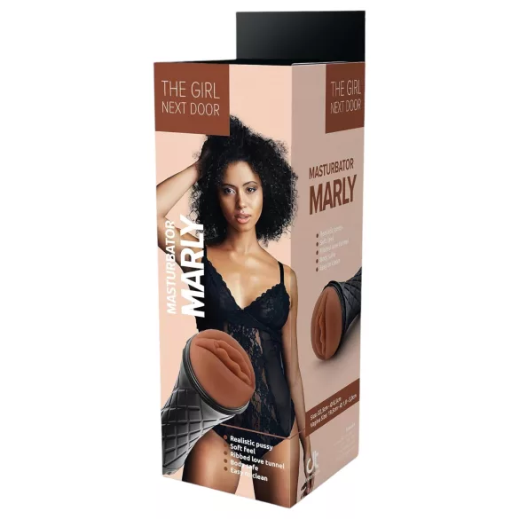 The Girl Next Door Marly - masturbatore realistico vagina - silicone - marrone
