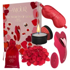   Dreamtoys Amour - set di vibratore indossabile con slip (rosso)