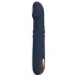 Goddess - vibratore rotante con perline spingenti (blu scuro)