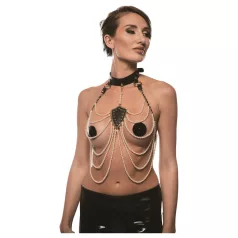   Guilty Pleasure Allure - set collare e catena per il corpo (nero)