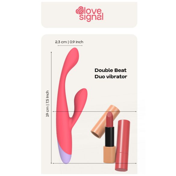 Dreamtoys Love Signal - vibratore punto G con braccio clitorideo