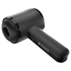 Pistola a spinta Titanz - masturbatore automatico (nero)