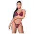 Zôf Nina - set rosso con reggiseno trasparente e perizoma (rosso)