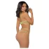 Zôf Rosie - set reggiseno e perizoma con spalline neon (color carne/verde)