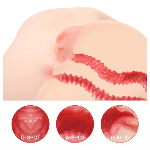 Kokos Vanilla 004 - masturbatore realistico a torso - colore naturale