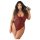 Allure - body a stampa leopardata (rosso)