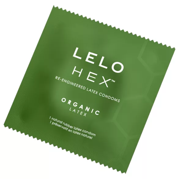 LELO Hex Organic - preservativi potenti - lattice naturale - 3 pezzi