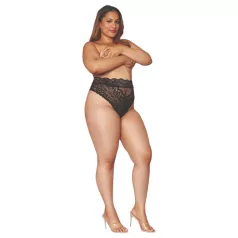 Dreamgirls - slip donna vita alta - pizzo - nero - 2XL