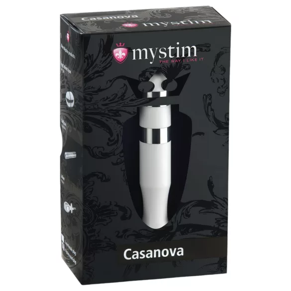 mystim Casanova - dildo elettrico - asta stimolante - bianco
