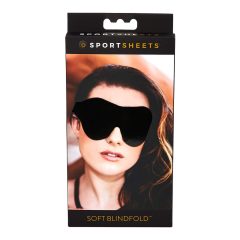 Sportsheets - maschera per gli occhi in gomma morbida (nera)